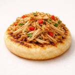 Arepa con Pollo Desmechado